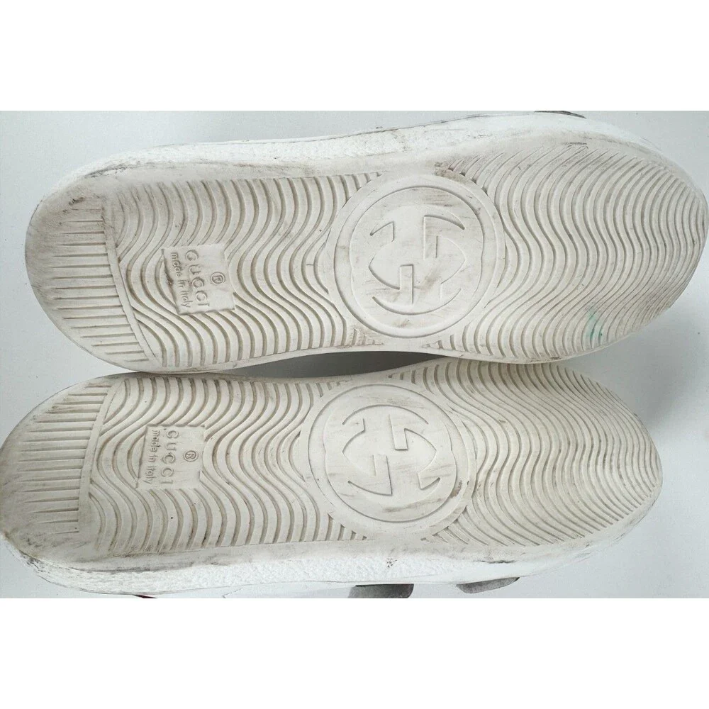 Gucci White Strap Leather Ace Sneaker Size 36 US 6
